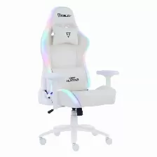 Silla Gamer Ocelot Gaming Orgb-white Thundra Reposa-brazos Si, Color Blanco